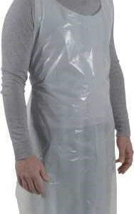Tablier 75 x125 cm ldpe 18µ - blanc - en sachet (100)