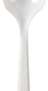 Cuillere soupe plastique standard blanc 18 cm (50)