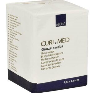 Curi-med compresses gaze 7,5x7,5 cm 17fils (100)