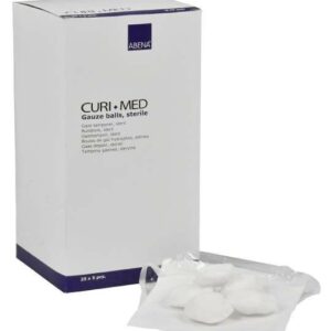Curi-med boules gaze stériles diam.4cm 17fils 5u/sac (125)