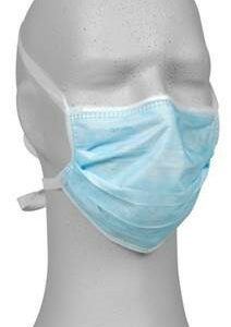 Masque très haute filtration lanières 3 plis bleu (50)