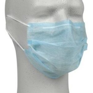 Masque hygiène élastiques 2 plis bleu (50)