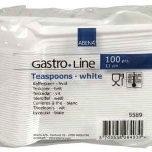 Cuillere café économique blanc 11,5 cm (100)