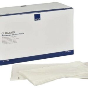 Curi-med compresses non-tissées stériles 10x20 cm 30g 5u/sac (125)